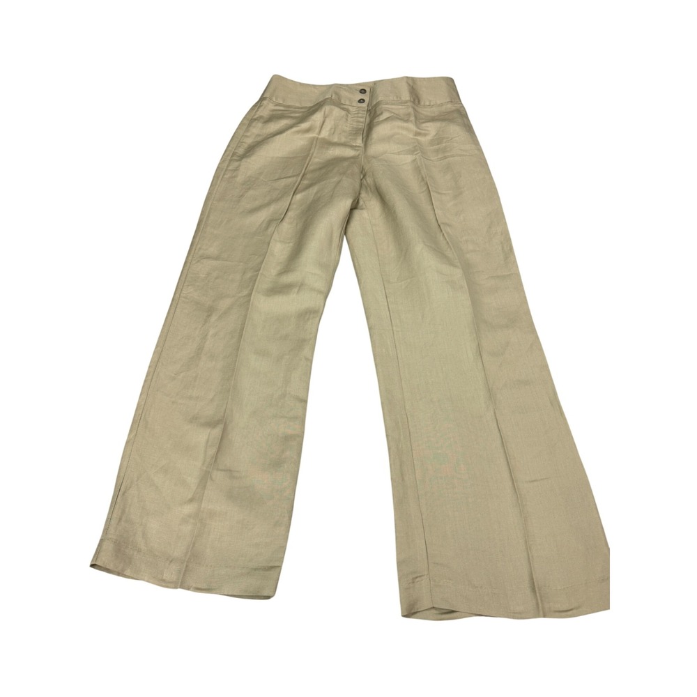 East 5th Petite Linen Blend Wide Leg Pants Maui Sand Tan Beige 14P MSRP $36 New
